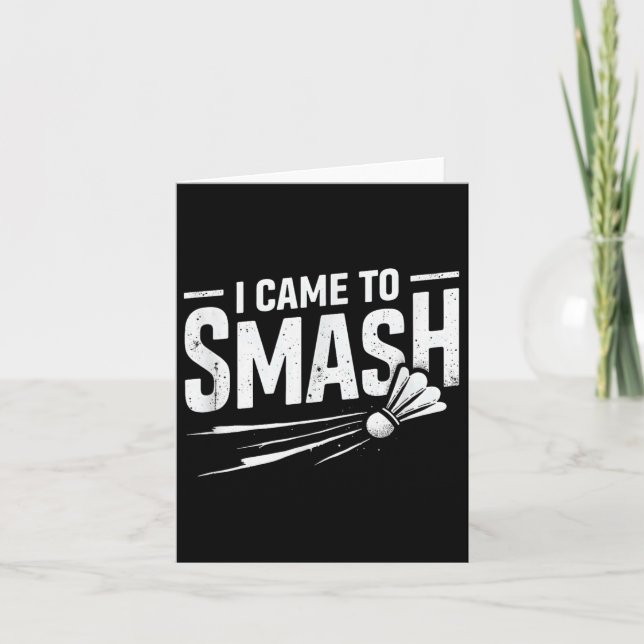 Tarjeta Badminton Llegué A Romper Transbordador (Anverso)