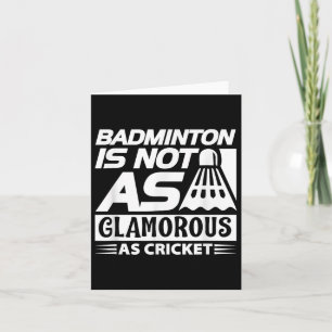 Tarjeta Badminton Lover Divertido - Badminton No Es Tan Gl