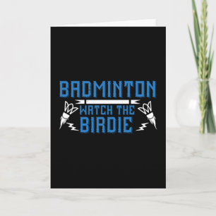 Tarjeta Badminton - Mira los Birdie