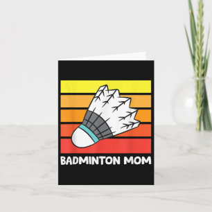 Tarjeta Badminton Mom Funny Badminton Mother