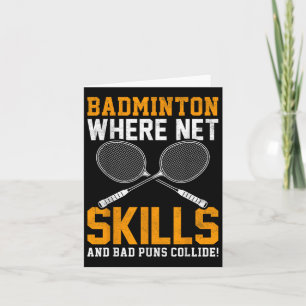 Tarjeta Badminton Net Skills Bad Punks Collide Badminton P