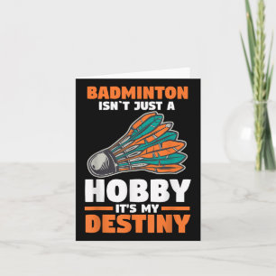 Tarjeta Badminton no es solamente un pasatiempo, es mi des