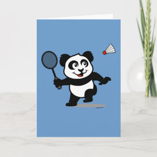 Tarjeta Badminton Panda