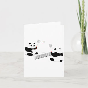 Tarjeta Badminton Panda Volley
