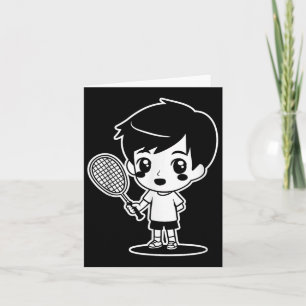 Tarjeta Badminton Personalizado Racquet Sport Shuttle
