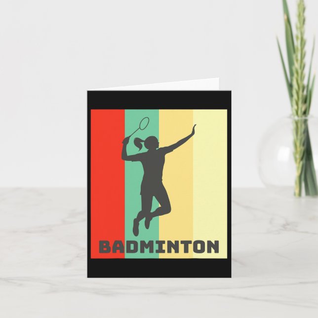Tarjeta Badminton Player Badminton Lover (Anverso)