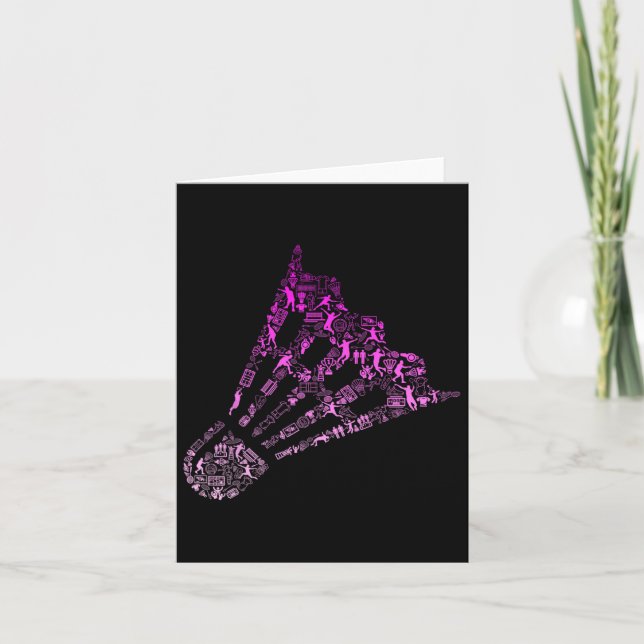 Tarjeta Badminton Player Shirens Badminton (Anverso)