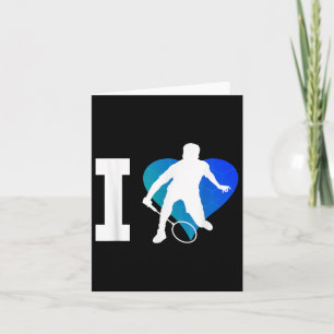 Tarjeta Badminton Player Squash Mens Shuttle
