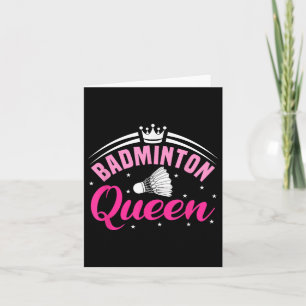 Tarjeta Badminton Queen