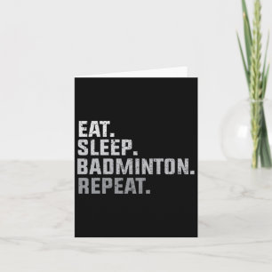 Tarjeta Badminton - Regalo de ventilador de Badminton
