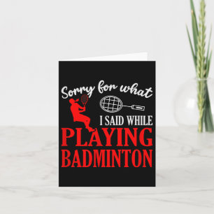 Tarjeta Badminton Shuttle Racket Badminton Player 1