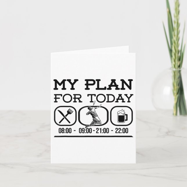 Tarjeta Badminton Shuttles Badminton Racket Garden Game Ba (Anverso)