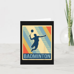 Tarjeta Badminton T Shirt de estilo vintage