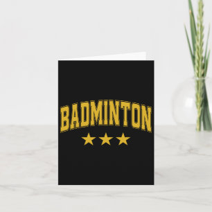 Tarjeta Badminton Todas Las Estrellas Amarillas Clic Retro