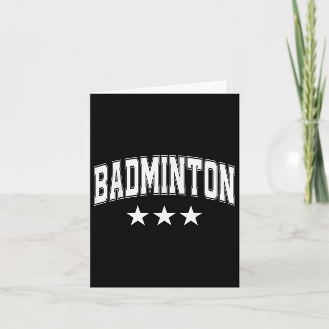 Tarjeta Badminton Todas las Estrellas Blancas Clic Retro V (Anverso)