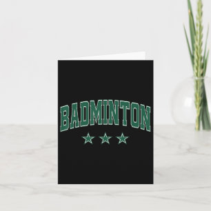 Tarjeta Badminton Todas las Estrellas Verdes Clic Retro Va