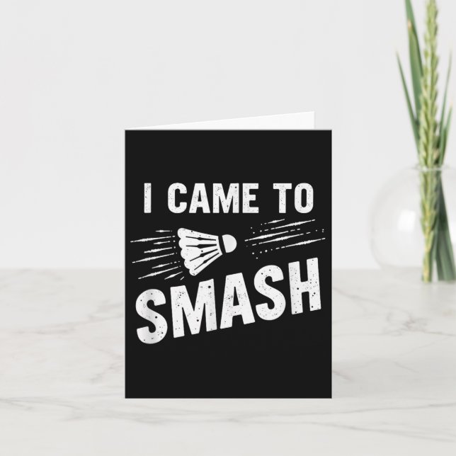 Tarjeta Badminton Vine Al Transbordador De Fragmentos _7 (Anverso)