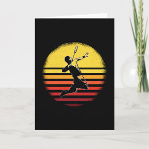 Tarjeta Badminton vintage