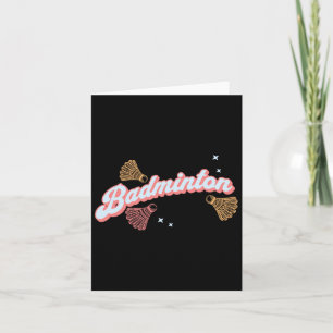 Tarjeta Badminton Y Traslados De Fun Groovy
