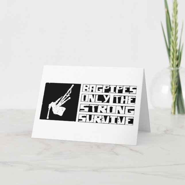Tarjeta Bagpipes sobrevive (Anverso)