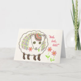 Tarjeta Bah bah bah notecard