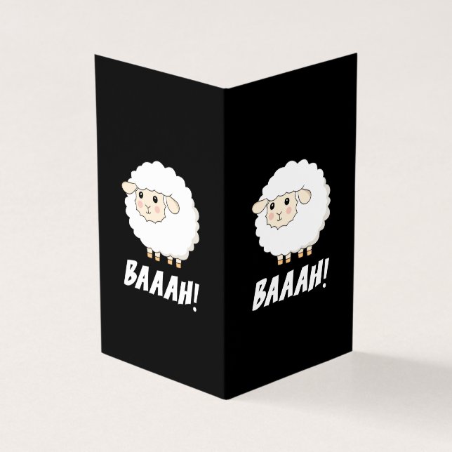 Tarjeta Bah de ovejas cortas (Exterior)