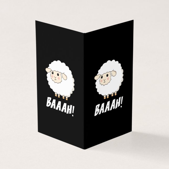 Tarjeta Bah de ovejas cortas (Exterior)