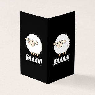 Tarjeta Bah de ovejas cortas