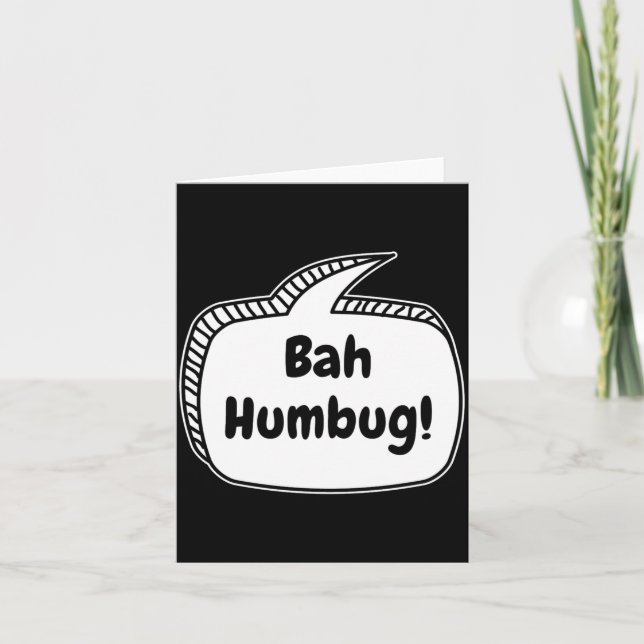 Tarjeta Bah Humbug Speech Bubble Toddler T Shirt  (Anverso)