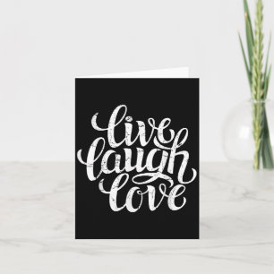 Tarjeta Bahaas Tee Live Laugh Love Inspiration Cotes Grap