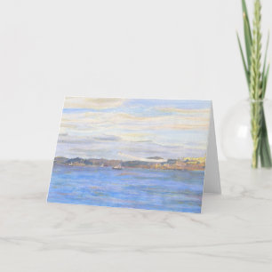 Tarjeta Bahía de San Francisco 1984, Ángeles azules sobre 