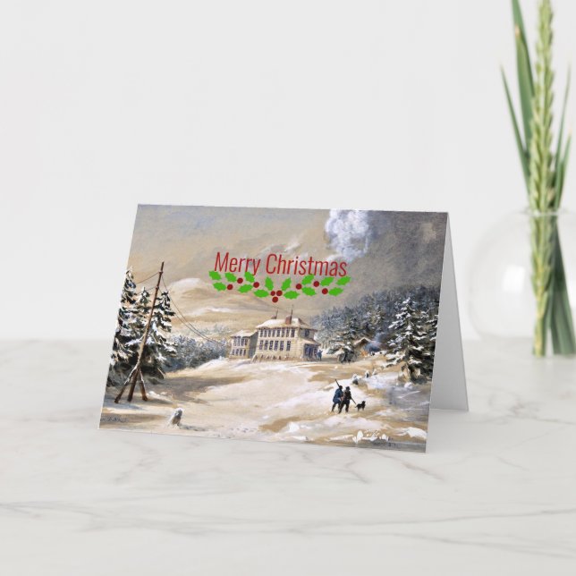 Tarjeta Bahía de Trinity, Terranova, felicitaciones de Nav (Anverso)