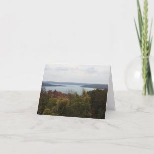 Tarjeta Bahía del lago Michigan (Notecard en blanco)