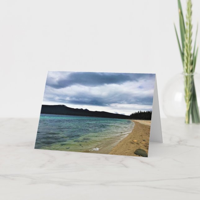 Tarjeta Bahía Simax en el lago Crescent, Oregón (Anverso)