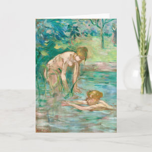 Tarjeta Baigneuses   Berthe Morisot