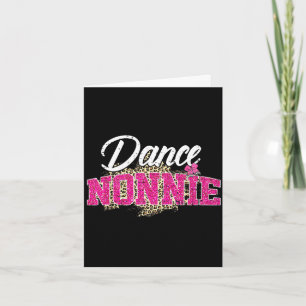 Tarjeta Baila nonnie leopardo divertido bailando día de la