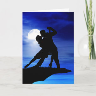 TARJETA BAILANDO A LA LUZ DE LA LUNA
