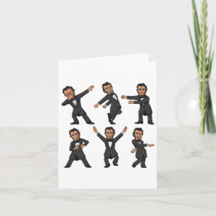 Tarjeta Bailando Abraham Lincoln 4 De Julio Niños Chicas