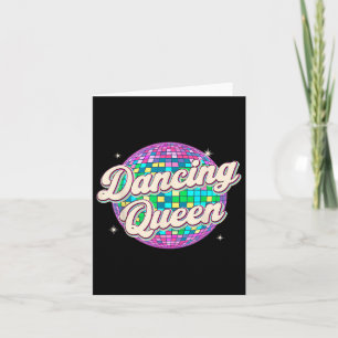 Tarjeta Bailando con la camiseta de la reina ventilado bai