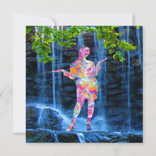 Tarjeta Bailando con la naturaleza (Anverso)