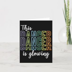Tarjeta Bailando este bailarín es un bailarín brillante