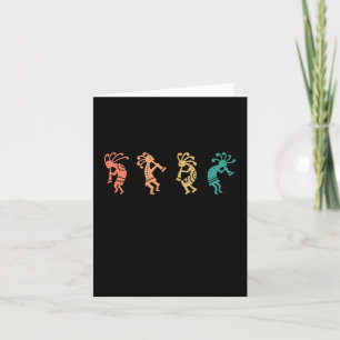 Tarjeta Bailando Kokopelli Sudoeste Estadounidense Nativo 