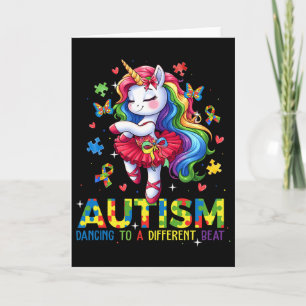 Tarjeta Bailando Para Ser Un Unicornio De Diferente Ritmo 
