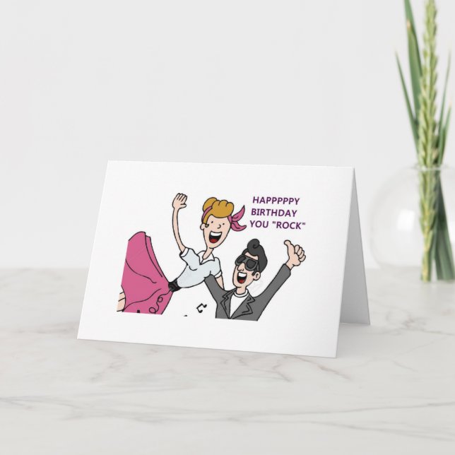 TARJETA BAILANDO PAREJAS - ROCK TODO MI CUMPLEAÑOS MUNDIAL (Anverso)