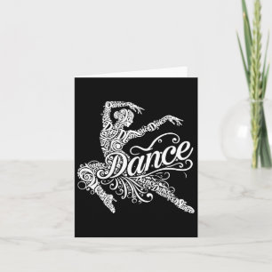 Tarjeta Bailando Wordart Dancers