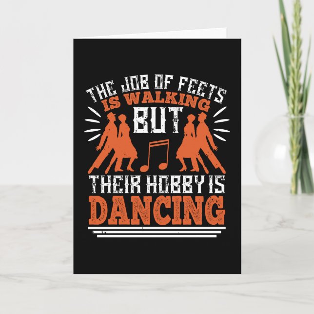 Tarjeta Bailar - Bailar Es El Hobby De Los Pies (Anverso)