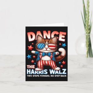 Tarjeta Bailar con los Harris Wheimer Divertidas gatos dam