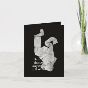Tarjeta Bailar con ropa de baile contemporánea