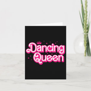 Tarjeta Bailar con una bailarina bailando con una reina ba