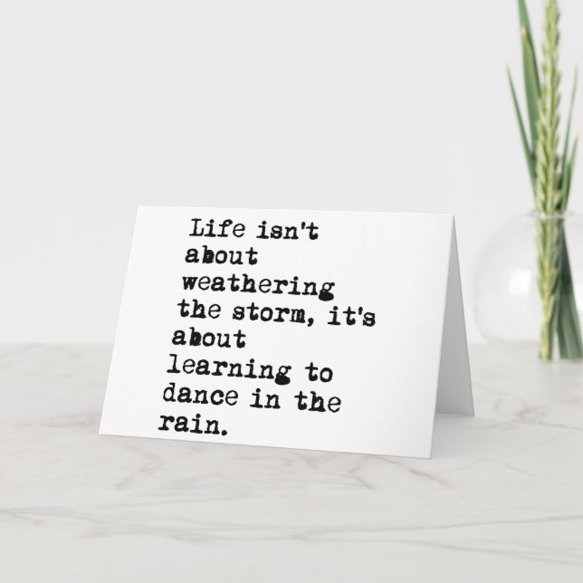 Tarjeta Bailar en la lluvia (Anverso)